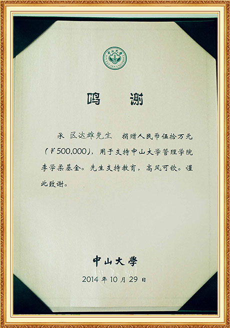 Honor Certificate